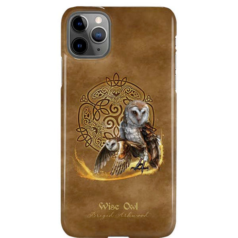 Owl Celtic Knot by Brigid Ashwood iPhone Cases